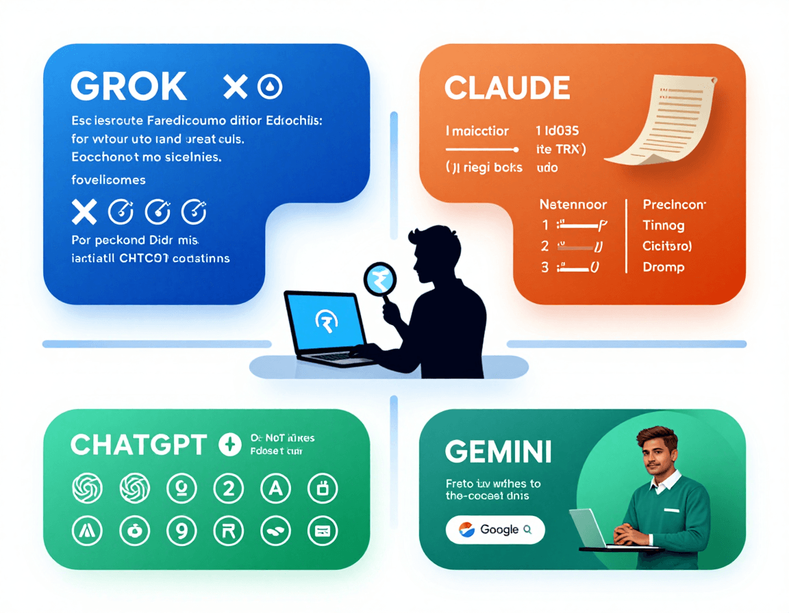 Grok vs Claude vs ChatGPT vs Gemini: Which AI Should Indian Developers Use Daily in 2026?